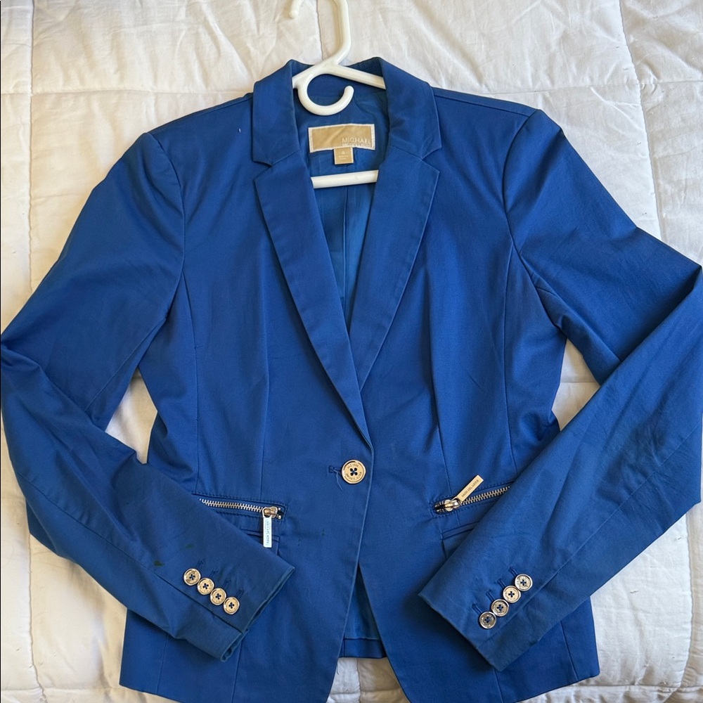 Michaels Royal Blue Blazer with Gold Accents